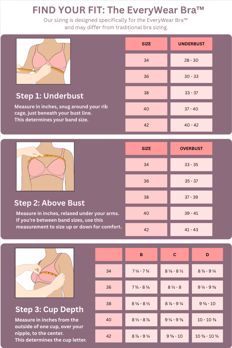 FIND YOUR FIT: The EveryWear Bra™